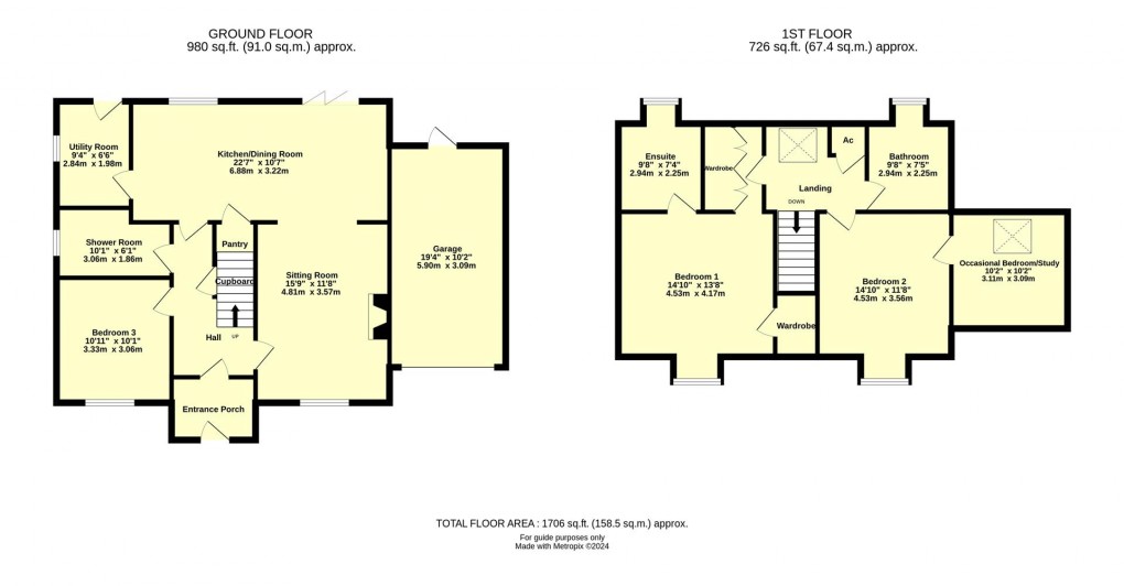 Floorplan for Willand, Cullompton