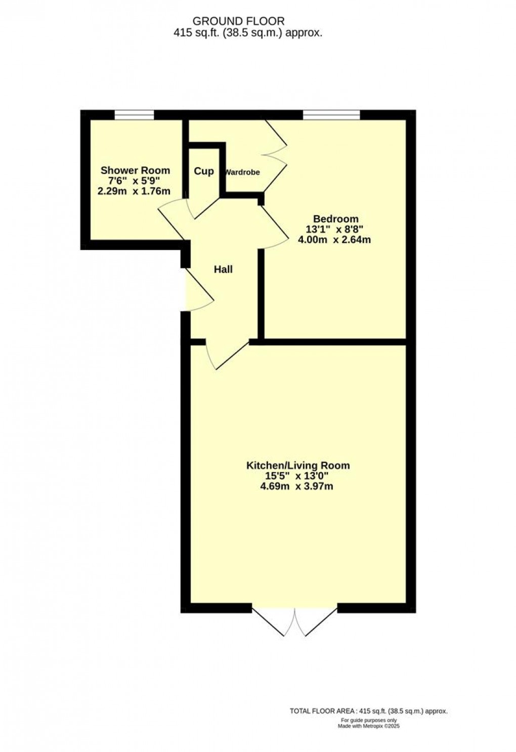 Floorplan for High Street, Cullompton