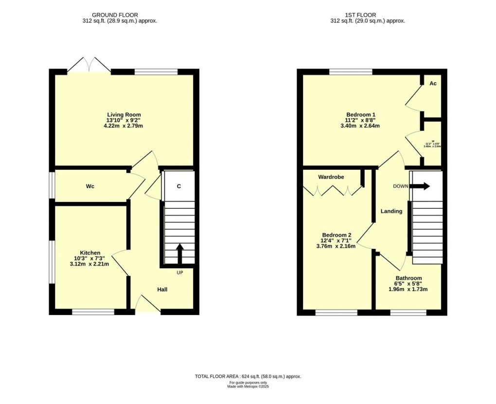 Floorplan for Padbrook Mews, Cullompton