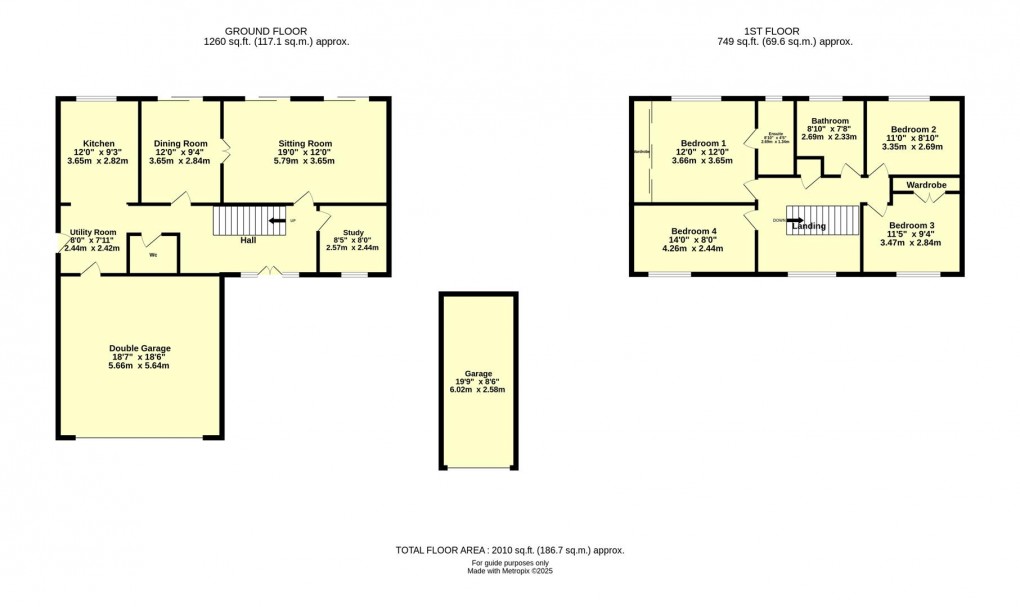 Floorplan for Uffculme Road, Willand, Cullompton