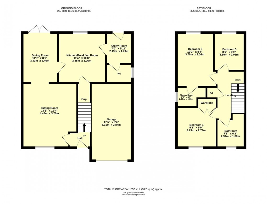 Floorplan for Norman Drive, Cullompton
