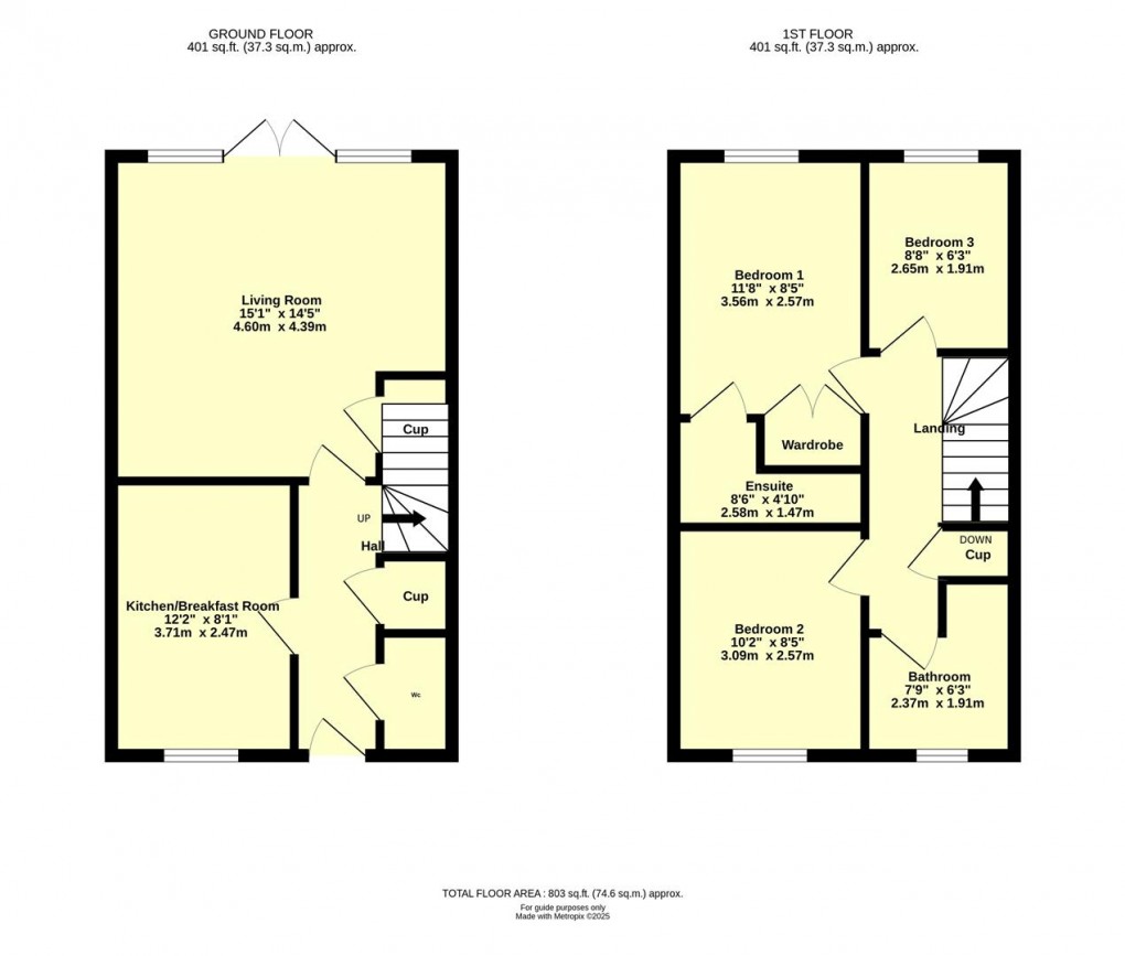 Floorplan for Dartmoor Way, Cullompton