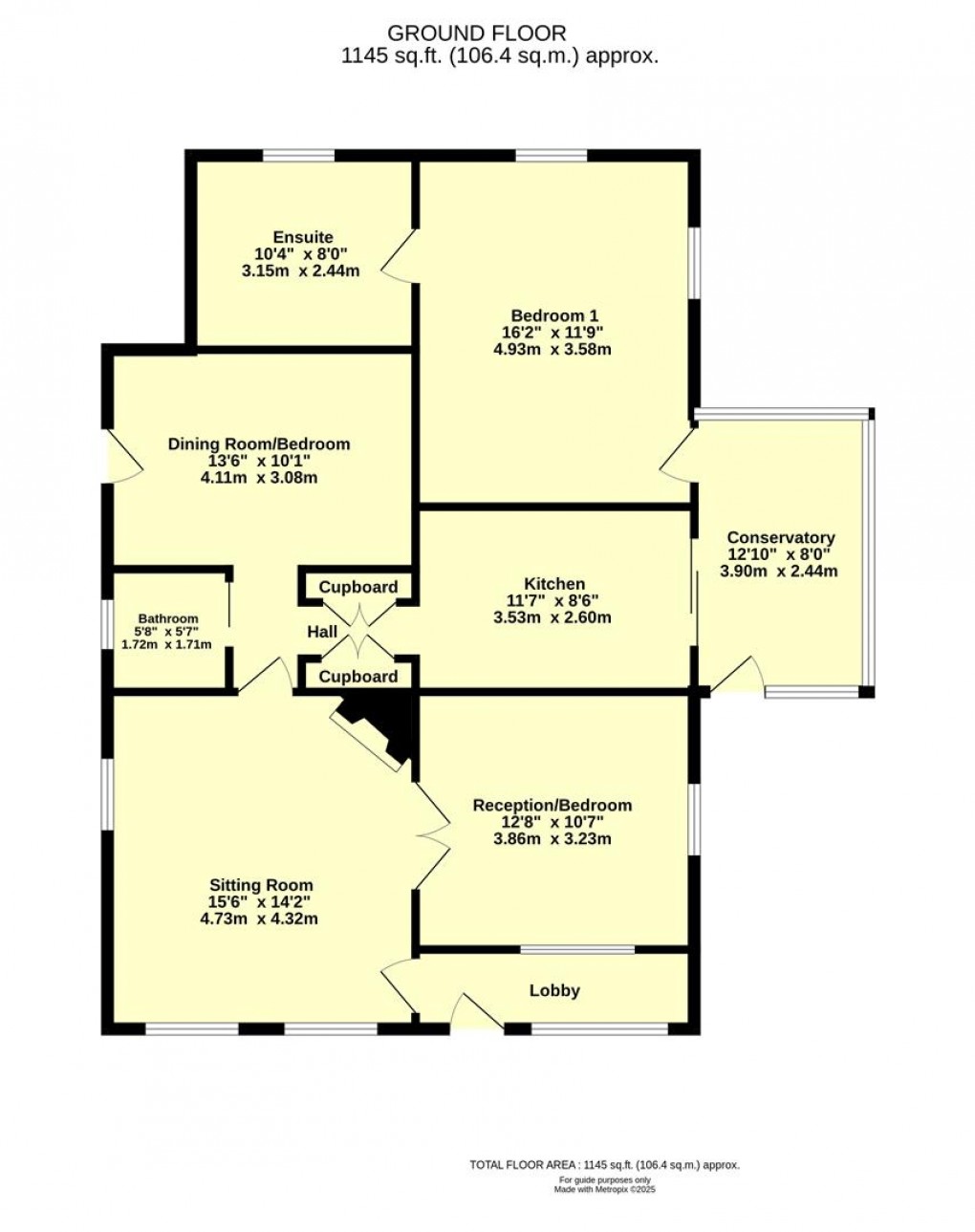 Floorplan for Broadhembury, Honiton