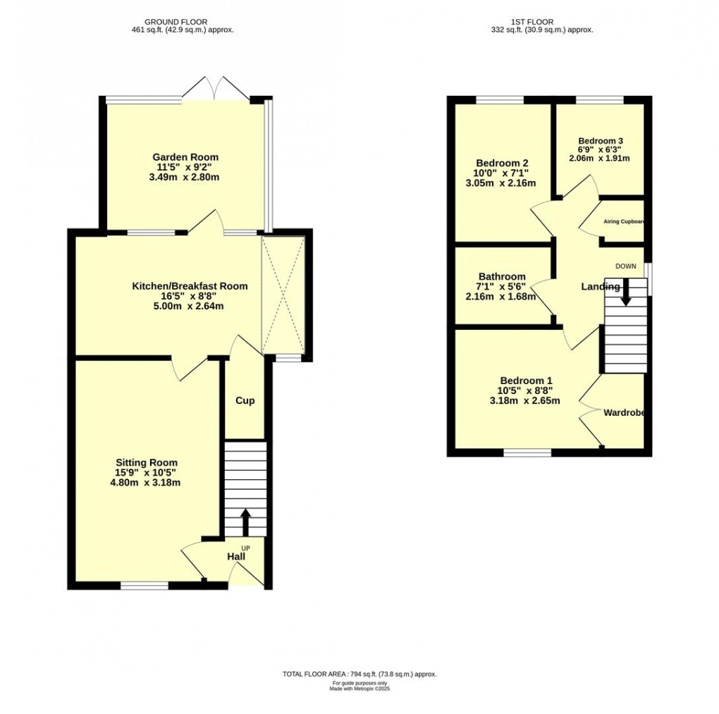 Floorplan for Norman Drive, Cullompton
