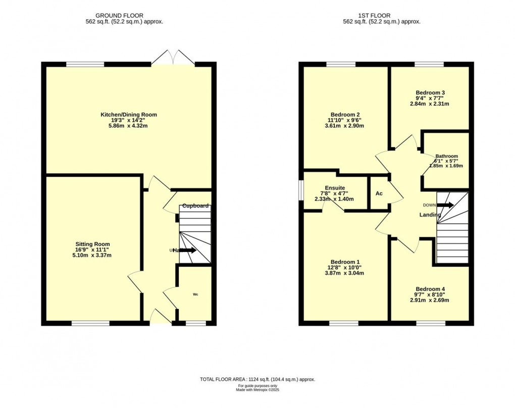 Floorplan for Higher Mill Lane, Cullompton
