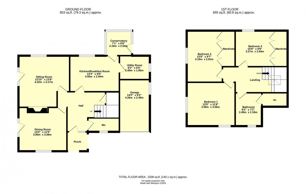 Floorplan for Langford, Cullompton