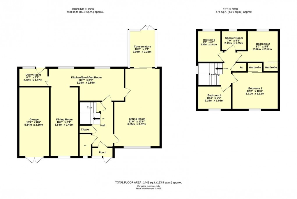 Floorplan for Maple Close, Willand, Cullompton