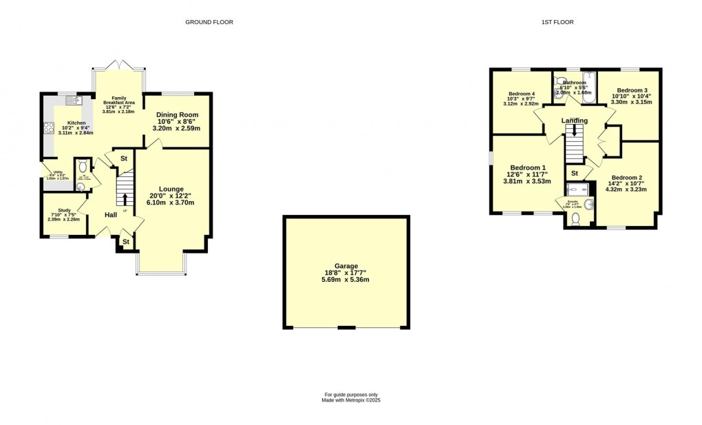 Floorplan for Dartmoor Way, Cullompton