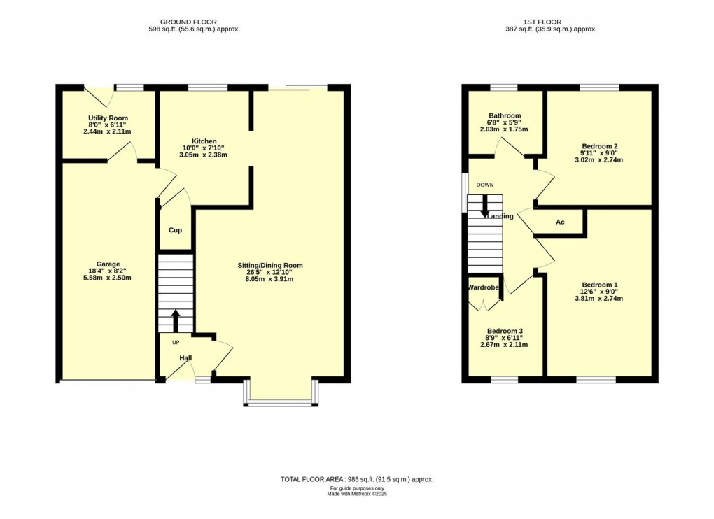 Floorplan for Chestnut Drive, Willand