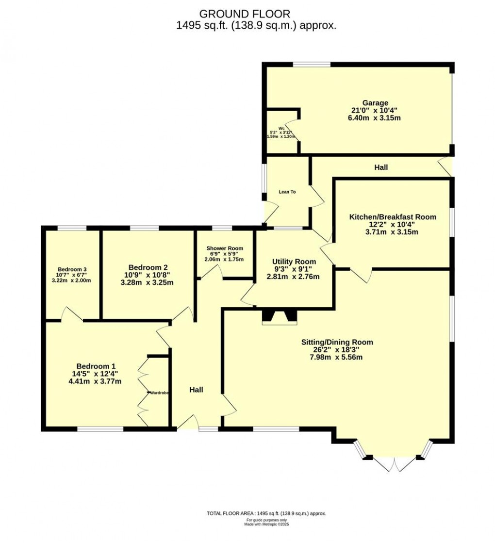 Floorplan for Kerswell, Cullompton