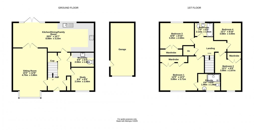 Floorplan for Elizabeth Road, Cullompton