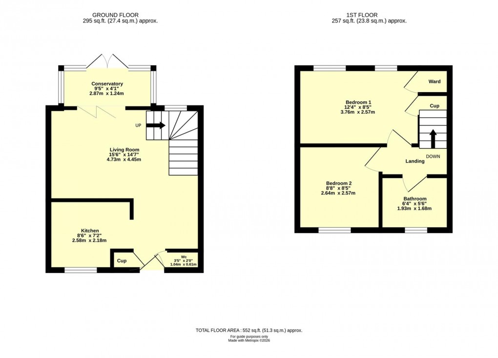 Floorplan for Denners Way, Uffculme, Cullompton