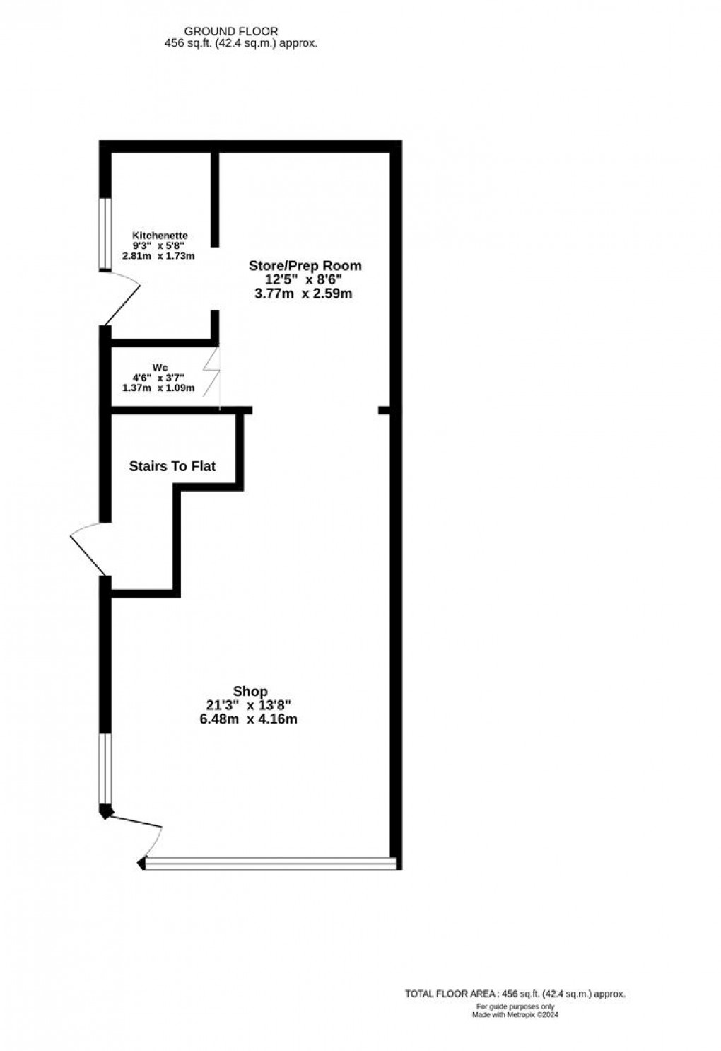 Floorplan for Fore Street, Cullompton