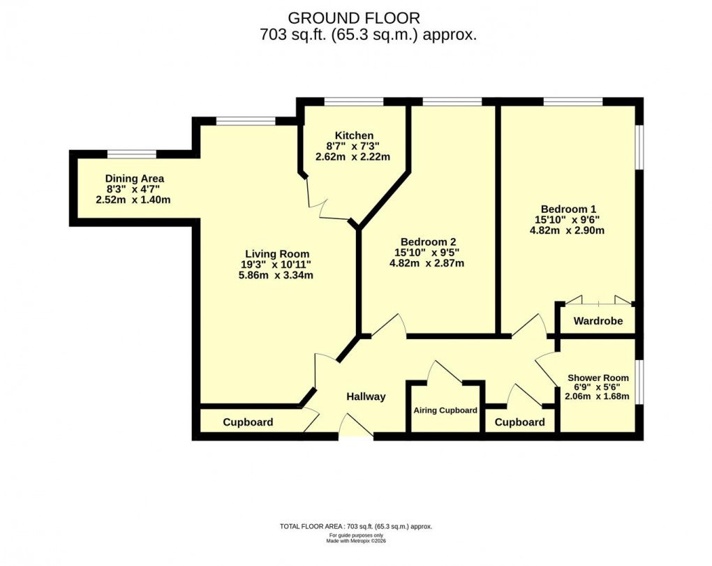Floorplan for High Street, Cullompton