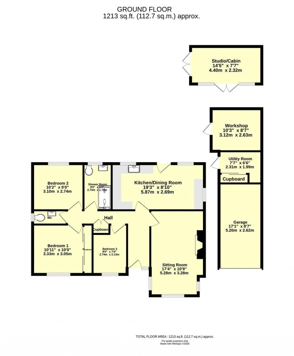 Floorplan for Eastfield Orchard, Uffculme, Cullompton