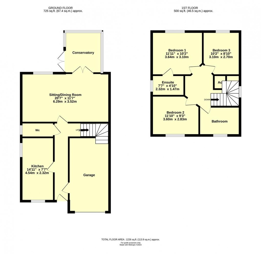 Floorplan for Danes Mead, Cullompton