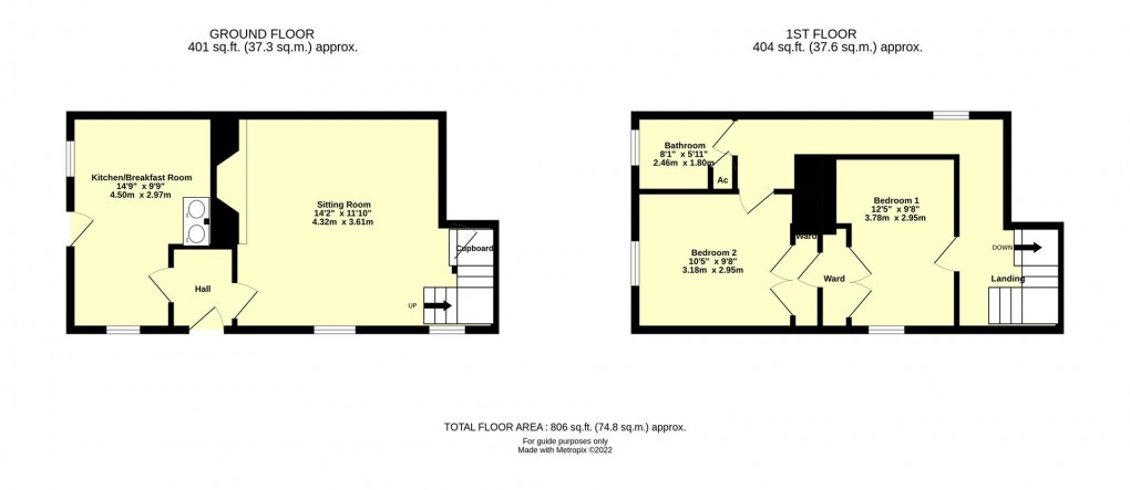 Floorplan for High Street, Kentisbeare, Cullompton