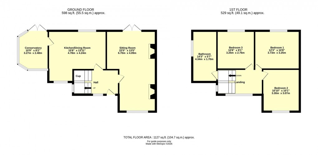 Floorplan for Hele Road, Bradninch, Exeter
