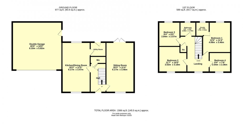 Floorplan for Raleigh Drive, Cullompton