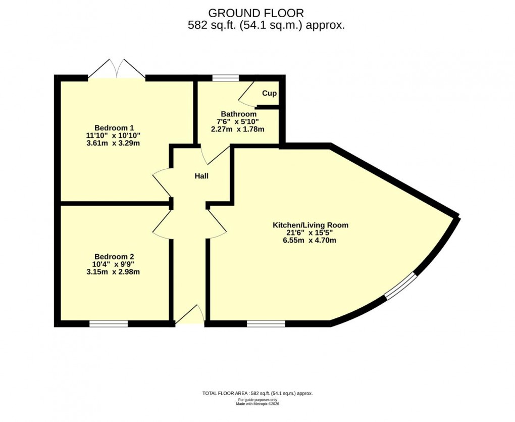 Floorplan for Olympian Way, Cullompton