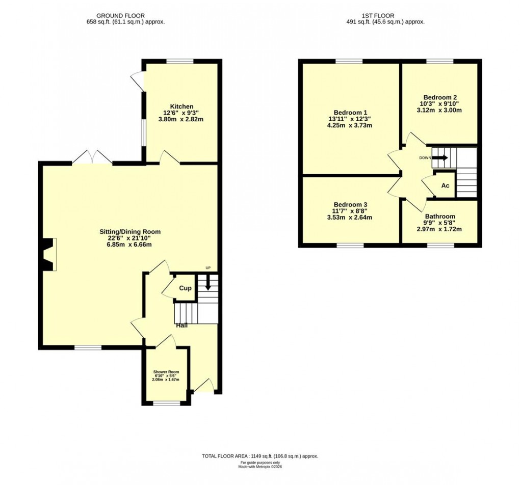 Floorplan for Kentisbeare, Cullompton