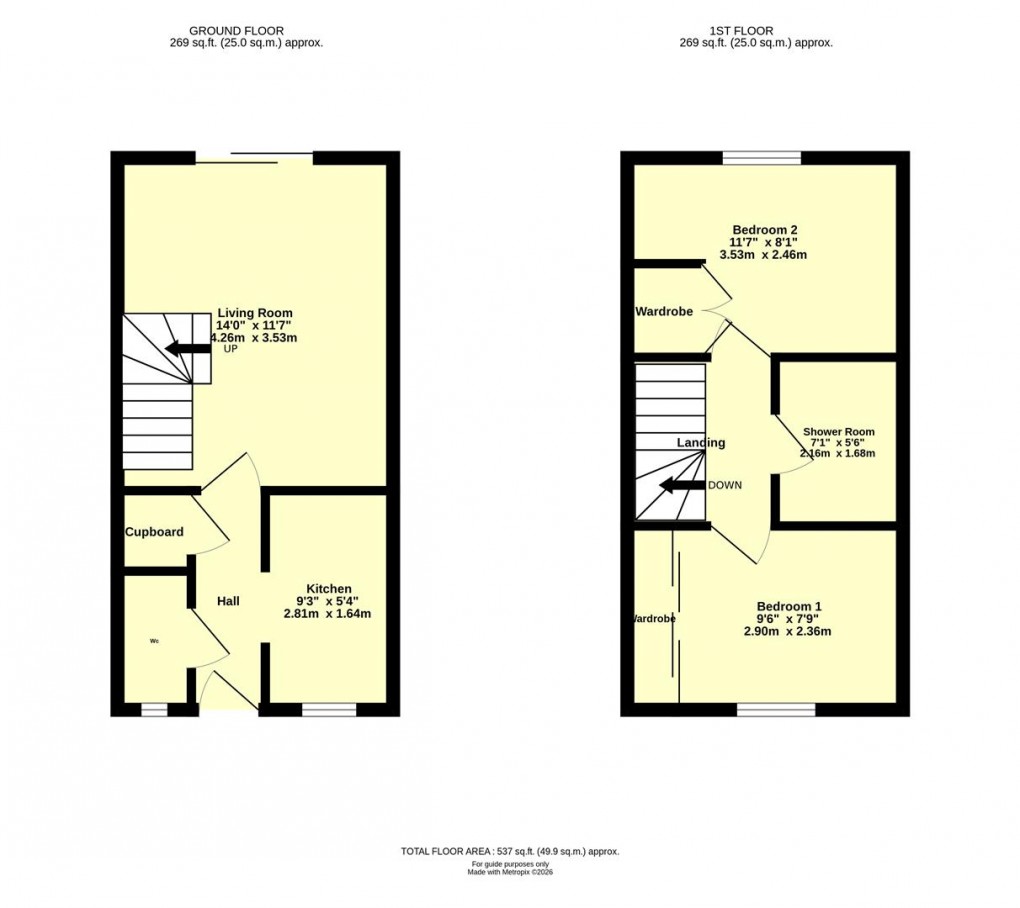 Floorplan for Mallow Court, Willand, Cullompton