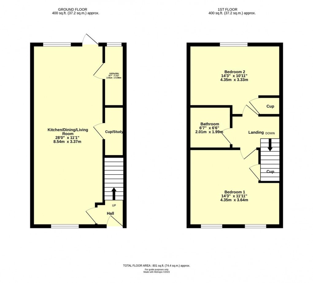 Floorplan for Martin Way, Cullompton