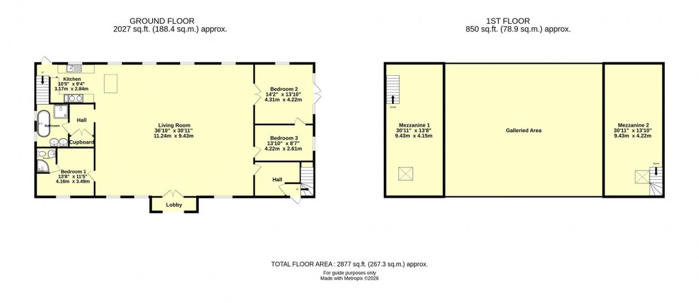 Floorplan for Nr Kentisbeare, Cullompton