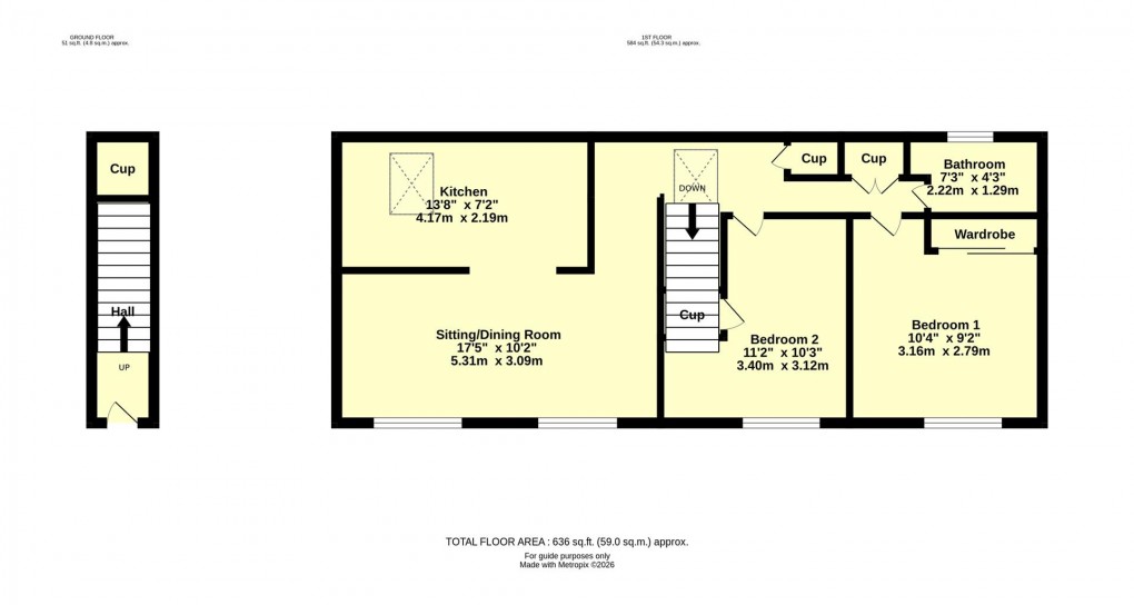 Floorplan for Swallow Way, Cullompton