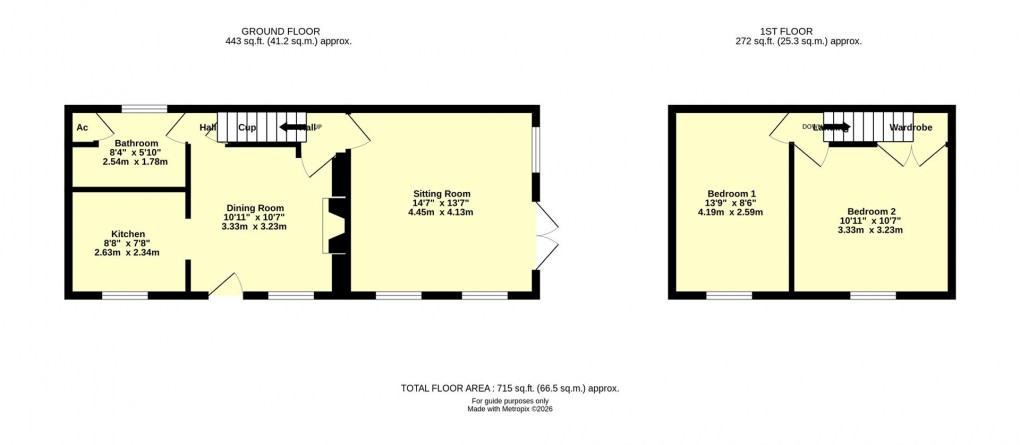 Floorplan for New Street, Cullompton