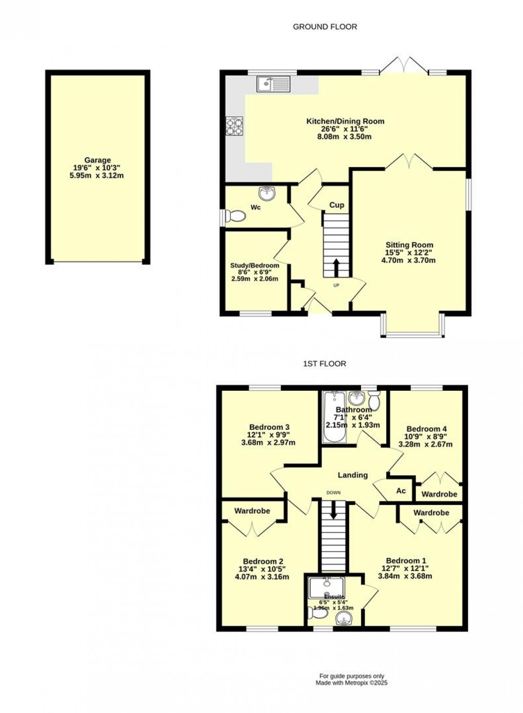 Floorplan for Elizabeth Road, Cullompton