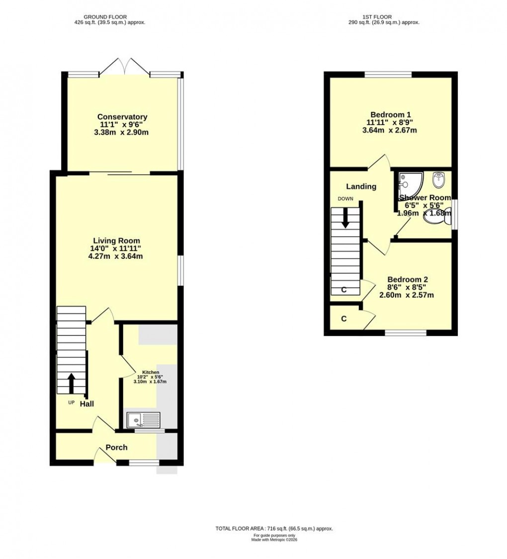 Floorplan for Kensham Close, Bradninch, Exeter